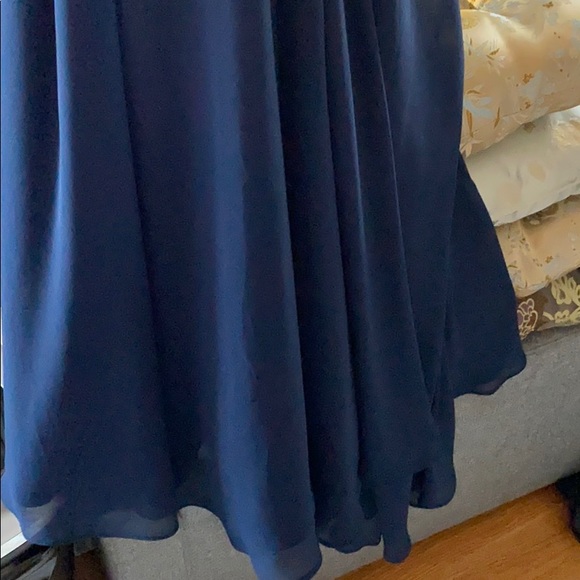 NWT HAYLEY PAIGE DRESSES 5810 Navy/Indigo PROM WEDDING Size 10 - Picture 10 of 11